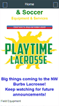 Mobile Screenshot of playtimelacrosse.com